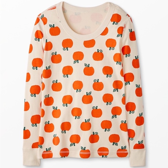 Pumpkin Top -  Hanna Andersson Long John Pajama - Picture 1 of 3
